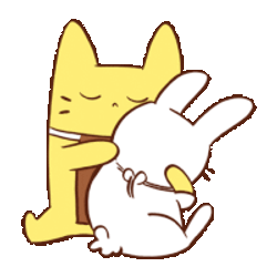Bunny Hug Sad Bunny Sticker GIF
