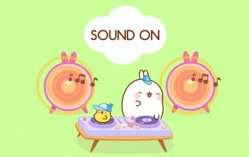 Bunny Playing Music Sound On GIF