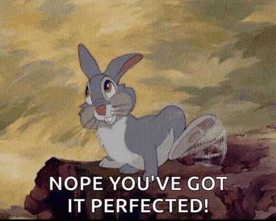 Bunny Saying Nope You've Got It Perfected GIF