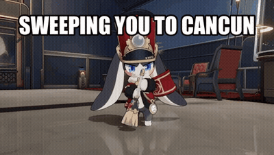Bunny Sweeping You To Cancun GIF