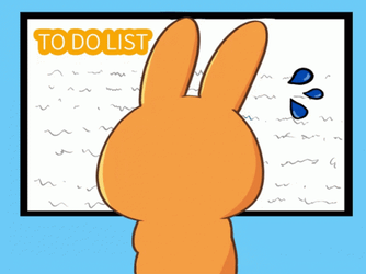 Bunny To Do Long List GIF