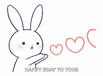 Bunny With Happy Bday To You GIF