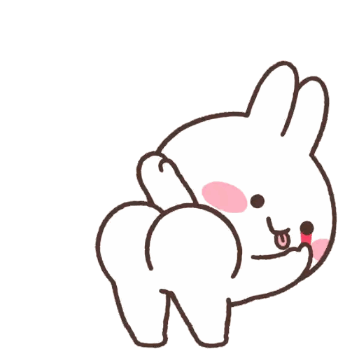 Bunny With Yellow Star Sticker