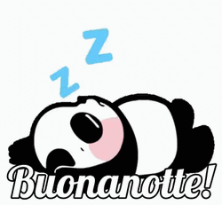 Buonanotte Cute Sleeping Panda  GIF