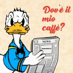 Buongiorno Grumpy Donald Duck Animation GIF