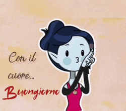 Buongiorno Heart Hand Signal Animation  GIF