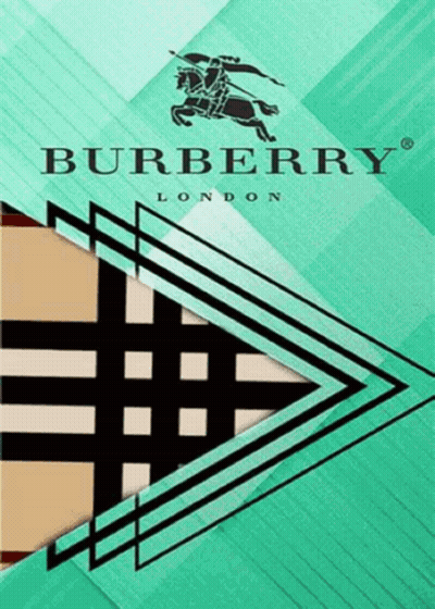 Burberry London Poster With Horse And Rider GIF
