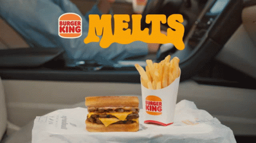 Burger King Hamburger And Fries GIF