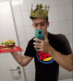 Burger King Mirror Selfie GIF