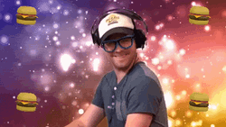 Burger Space Happy Dance Meme GIF