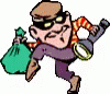 Burglar Thief Tip Toe  GIF