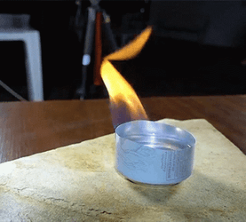 Burning Chama On Can Container GIF
