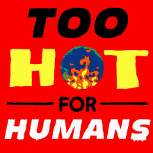 Burning Earth Animation Too Hot Weather Text GIF