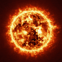 Burning Fireball Sun GIF