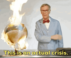 Burning Globe Global Warming Crisis GIF