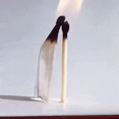 Burning Match With Flame GIF