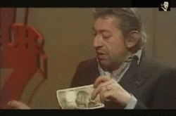 Burning Money Serge Gainsbourg GIF
