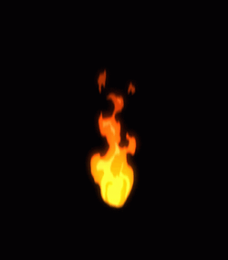 Burning Red Yellow Chama GIF