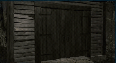 Burning Wooden Building GIF