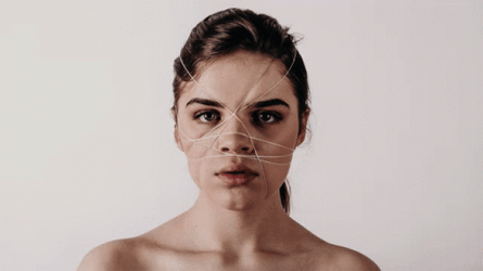 Burnout Girl Face Cracking GIF