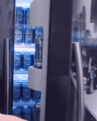 Busch Light Beer Fridge GIF