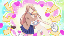 Busty Anime Girl Swimsuit GIF