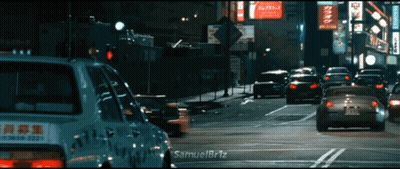 Busy City Street With Samuelbriz GIF