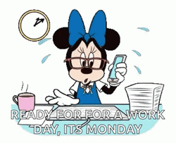Busy Monday Minnie Mouse Disney GIF