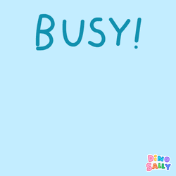 Busy Monday Pink Dino Sally Running Around GIF