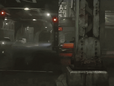 Busy Street At Night With A Few Dollars Sign GIF