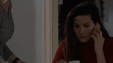 Busy Woman Drinking Hot Espresso GIF