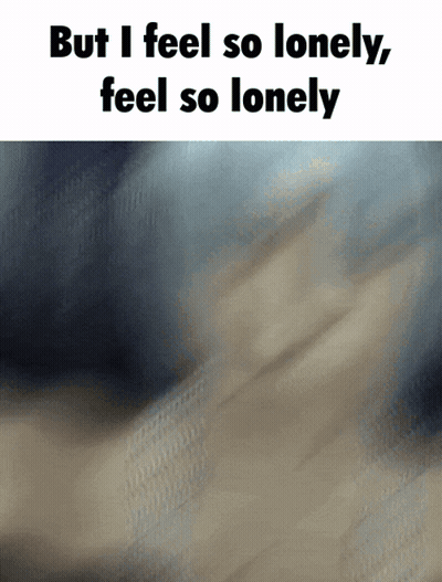 But I Feel So Lonely Feel So Lonely Written On A White Background GIF