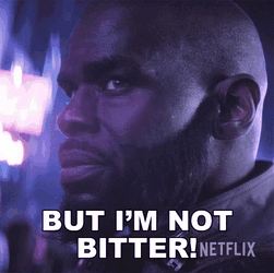 But Im Not Bitter Jet Black GIF