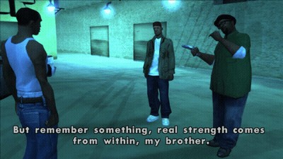But Remember Something Real Strength Comes From Within My Brother Video Game Screenshot GIF
