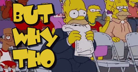 But Y Tho Homer Simpson GIF