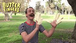 Butter Fingers Football GIF