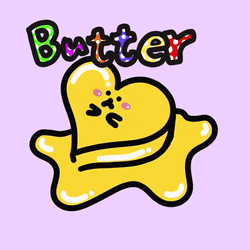 Butter Heart Emoji GIF