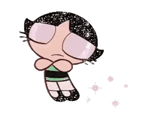 Buttercup Flying With Glitter Sticker