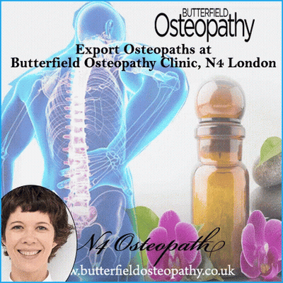 Butterfield Osteopathy Skeleton And Oil Bottle GIF