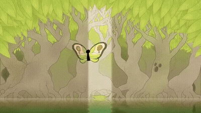 Butterfly In Forest GIF