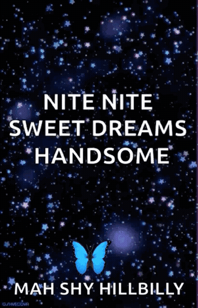 Butterfly Nite Nite Sweet Dreams Handsome By Mah Shy Hillbilly GIF