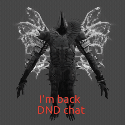 Butterfly Saying I'm Back DnD Chat GIF