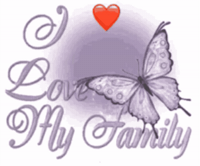 Butterfly With Love My Family GIF