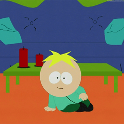 Butters Quietly Sitting GIF