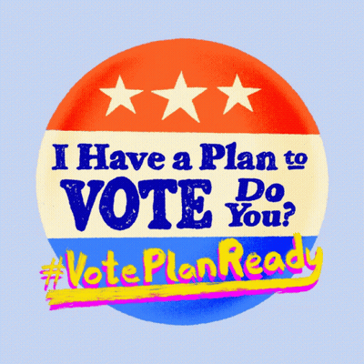 Button I Have Plan To Vote Do You GIF