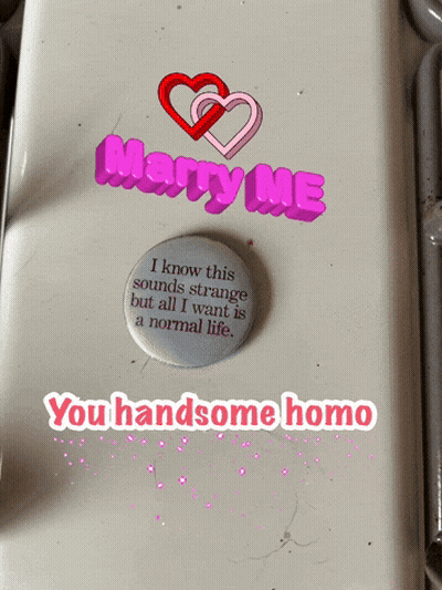 Button Saying Marry Me GIF
