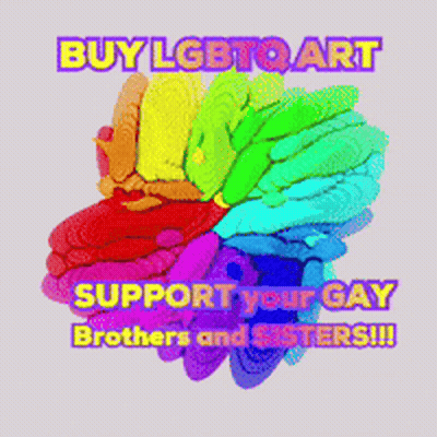 Buy LGBTQ Art And Support Your Gay Brothers And Sisters GIF