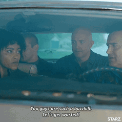 Buzz Kill Bruce Campbell Driving  GIF