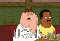 Buzz Kill Face Palm Peter Griffin GIF