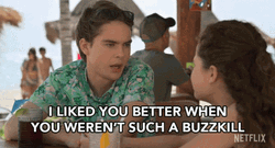 Buzz Kill Judah Lewis Lame Party Pooper GIF
